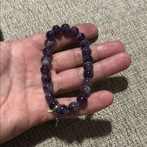 Purple Amethyst Beaded Bracelet